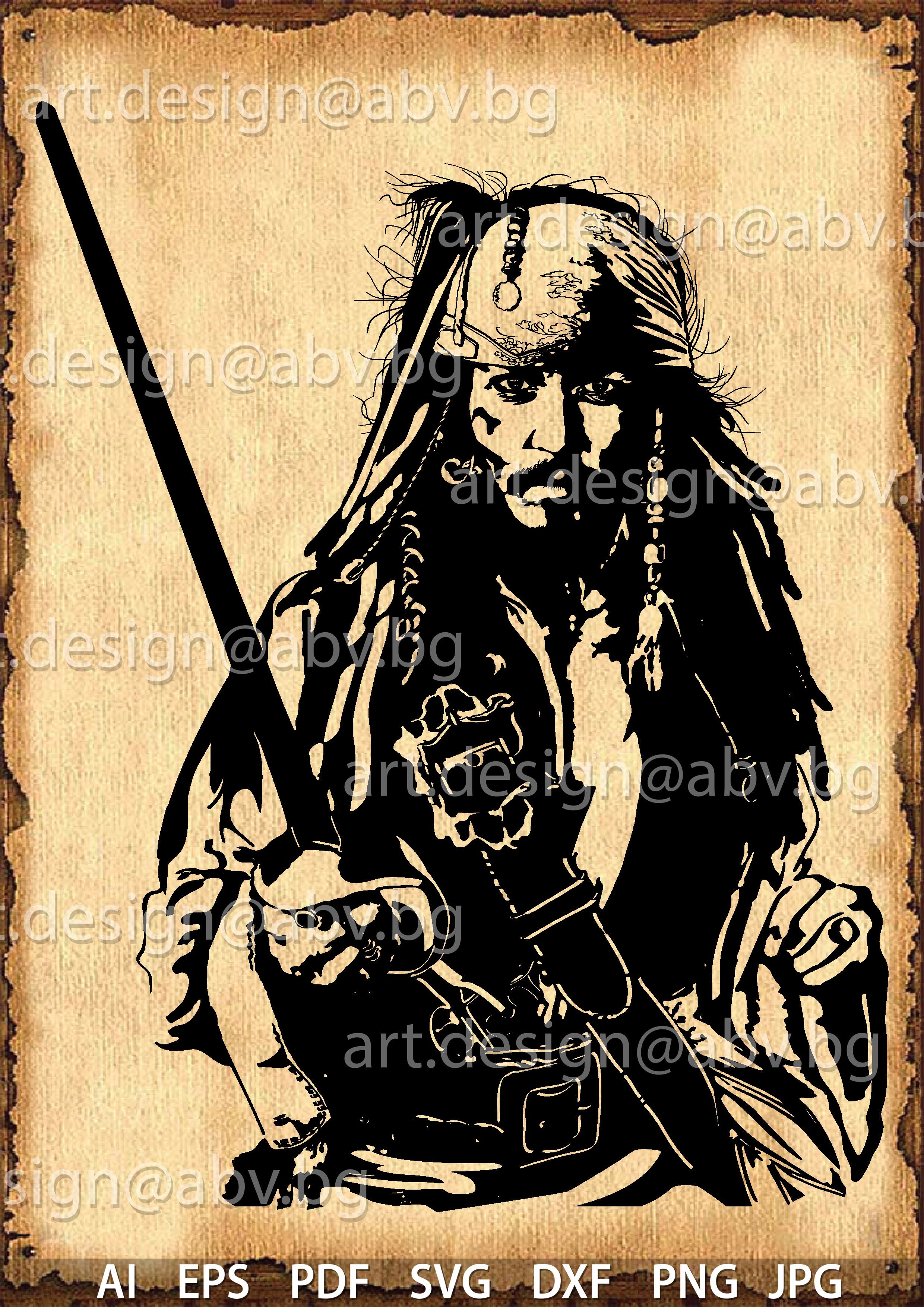 2480x3508 Pirates Of The Caribbean Vector Famous People Jack Sparrow