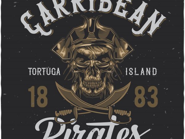 600x450 Caribbean Pirates T Shirt Vector