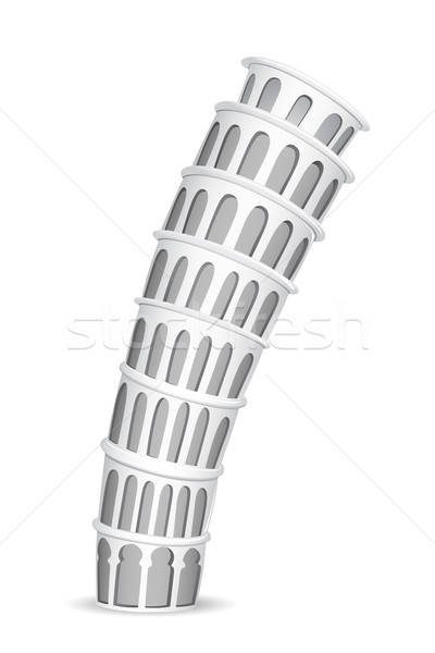 400x600 Leaning Tower Of Pisa Vector Illustration Vectomart