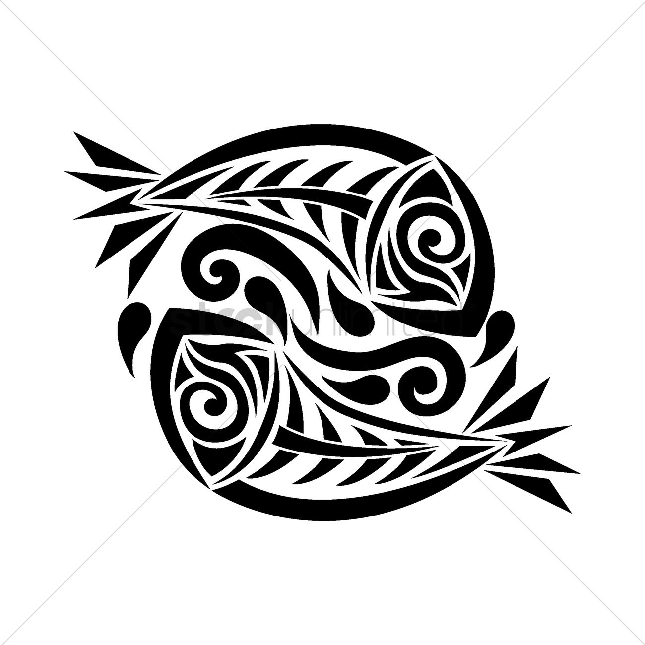 1300x1300 Pisces Vector Image