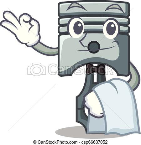 450x463 Waiter Piston Isolated In The Cartoon Shape Vector Ilustration