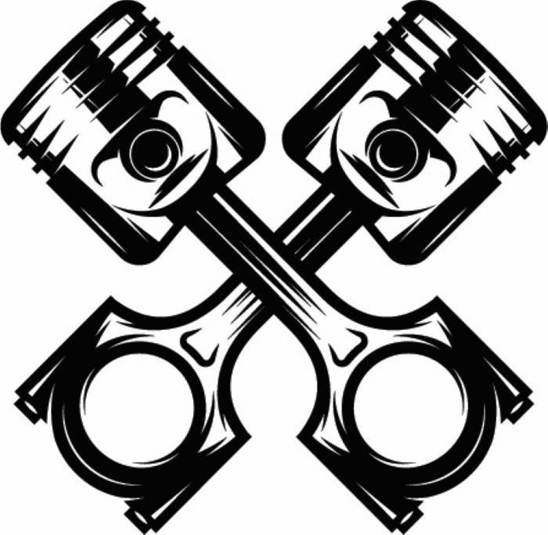 794x775 Mechanic Logo Piston Crossed Cylinder Engine Auto Car Part Etsy