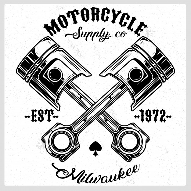 626x626 Motorcycle Piston Vector Logo Vector Premium Download