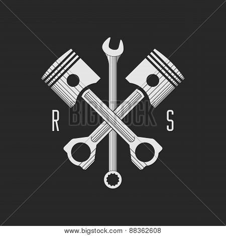 450x470 Gear And Piston Vector