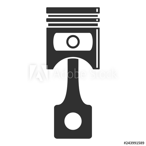 500x500 Car Motor Piston Icon Simple Illustration Of Car Motor Piston