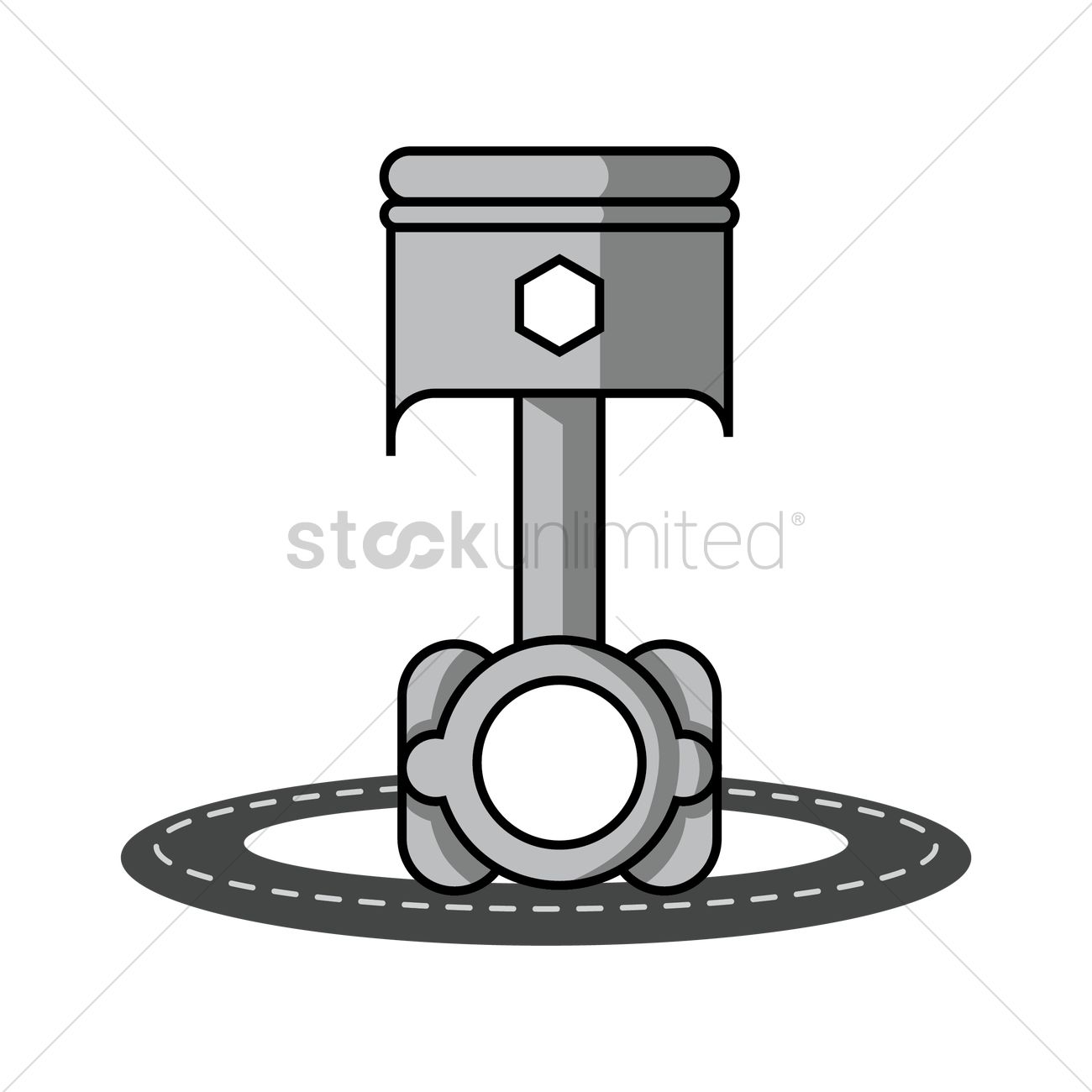 1300x1300 Piston Vector Image