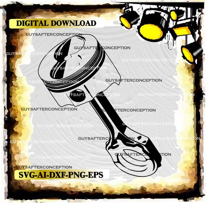 794x781 Piston Vector Images Digital Cutting Etsy
