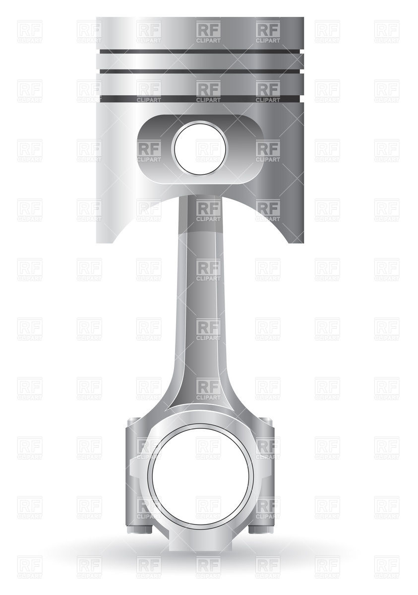 843x1200 Car Engine Piston Vector Image Of Objects Konturvid