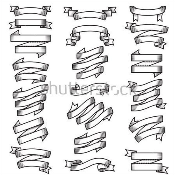 Ribbon Vectors 600x600 Ribbon Vectors