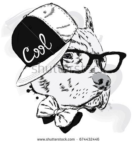 Pitbull In Cap And Tie Dog Vector Sketchbook Pitbulls, Dog 450x470 Pitbull In Cap And Tie Dog Vector Sketchbook Pitbulls, Dog