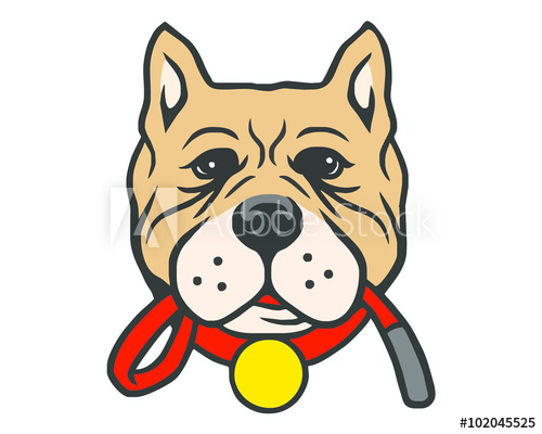 Pitbull Dog Pet Vector 500x400 Pitbull Dog Pet Vector