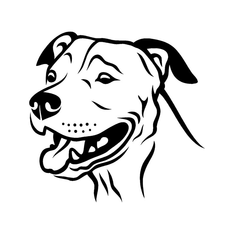 Pitbull Dog Vector at Vectorified.com | Collection of Pitbull Dog ...