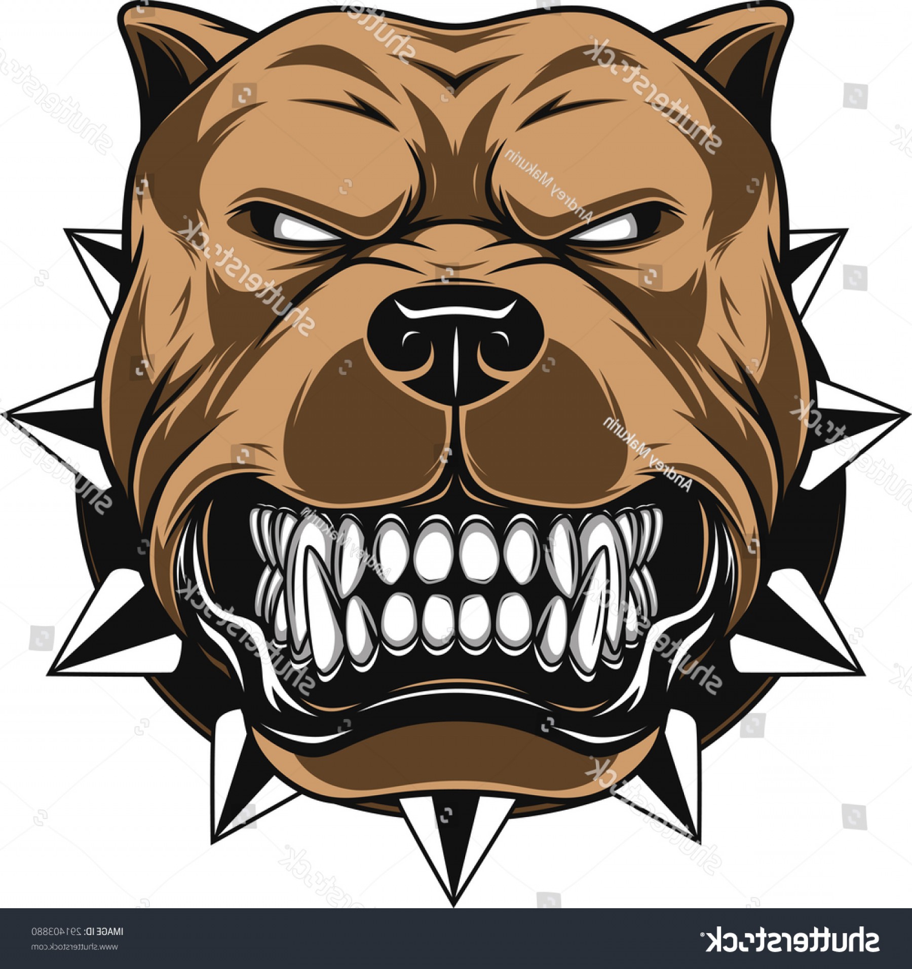 1800x1912 Vector Illustration Angry Pitbull Mascot Head Handandbeak