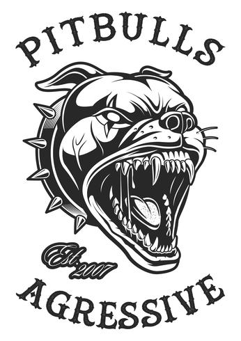 346x490 Head Of Angry Pitbull