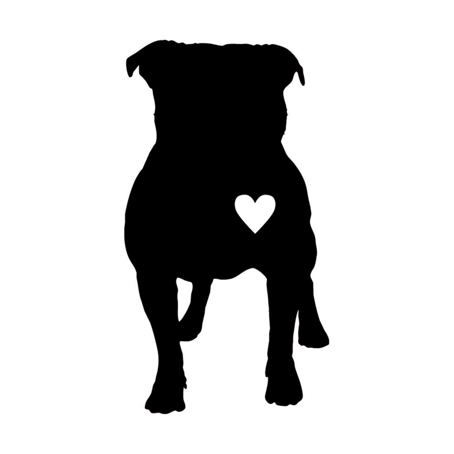 1500x1500 Pitbull Silhouette Tantalizing Tattoos Silhouette Tattoos, Dog