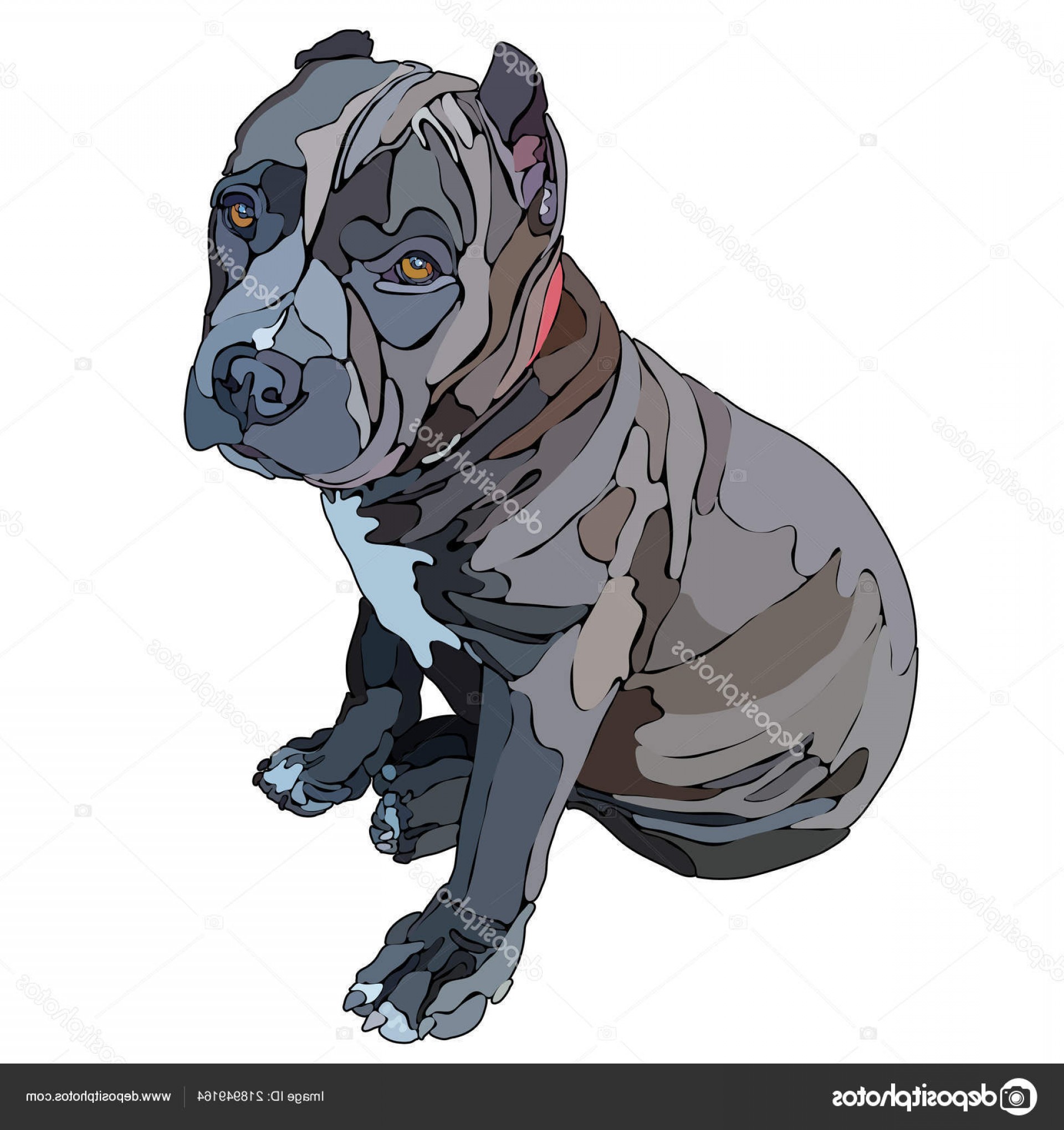 1920x2040 Pitbull Puppy Vector Illustration Cultracing