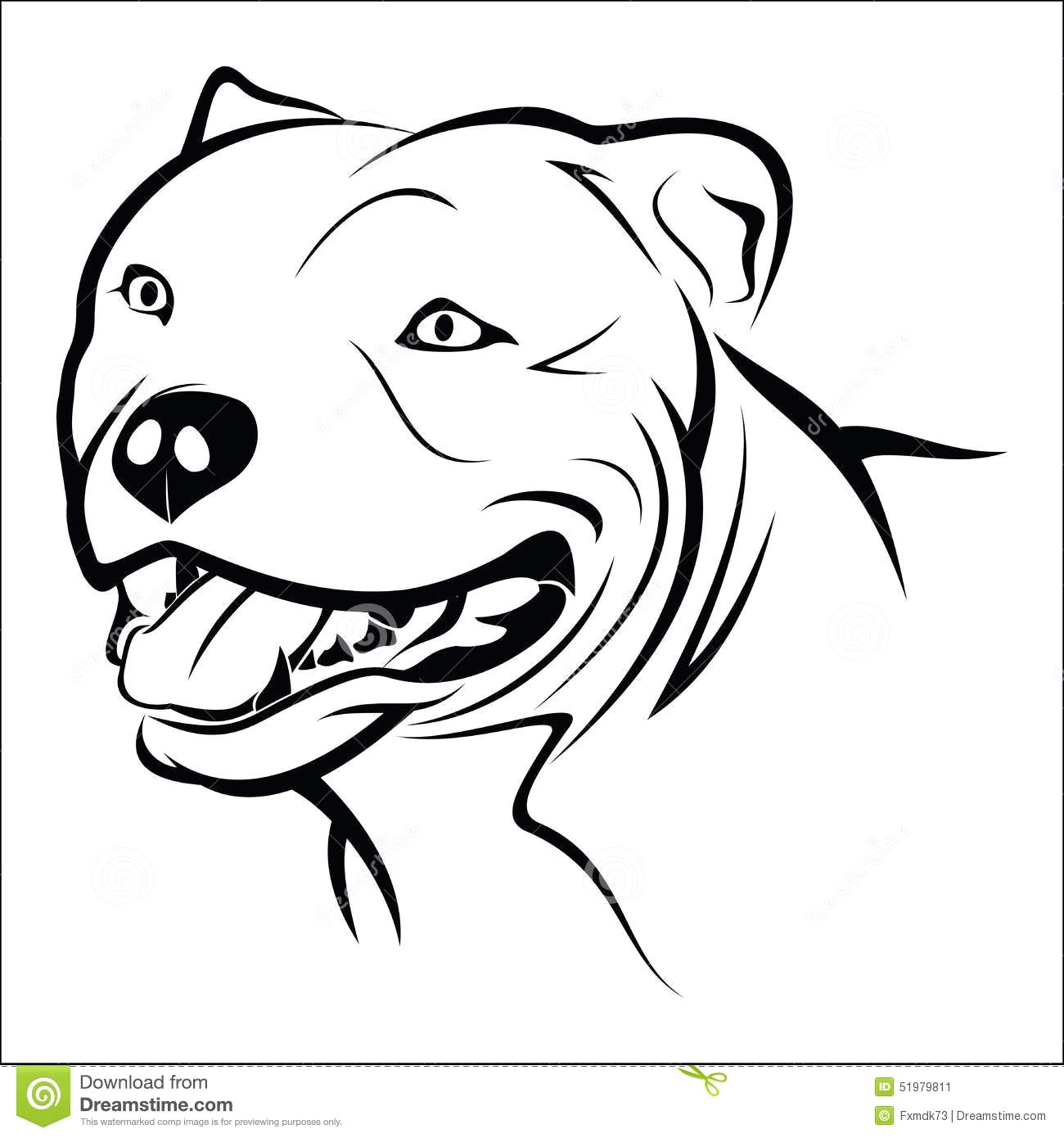1300x1390 Pitbull Vector Illustration Head White Background Pbsil