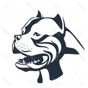 300x300 Pit Bull Clipart Dog Vector Art