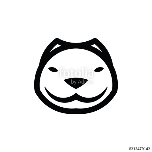 500x500 Pitbull Face Logo Stock Image And Royalty Free Vector