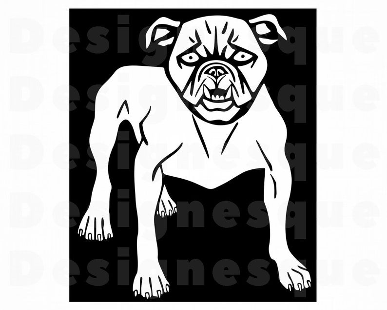 794x635 Pitbull Pitbull Clipart Pitbull For Cricut Etsy
