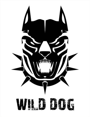 345x450 Pitbull Doberman Boxer Wild Dog Black Wild Dog Stylized Black