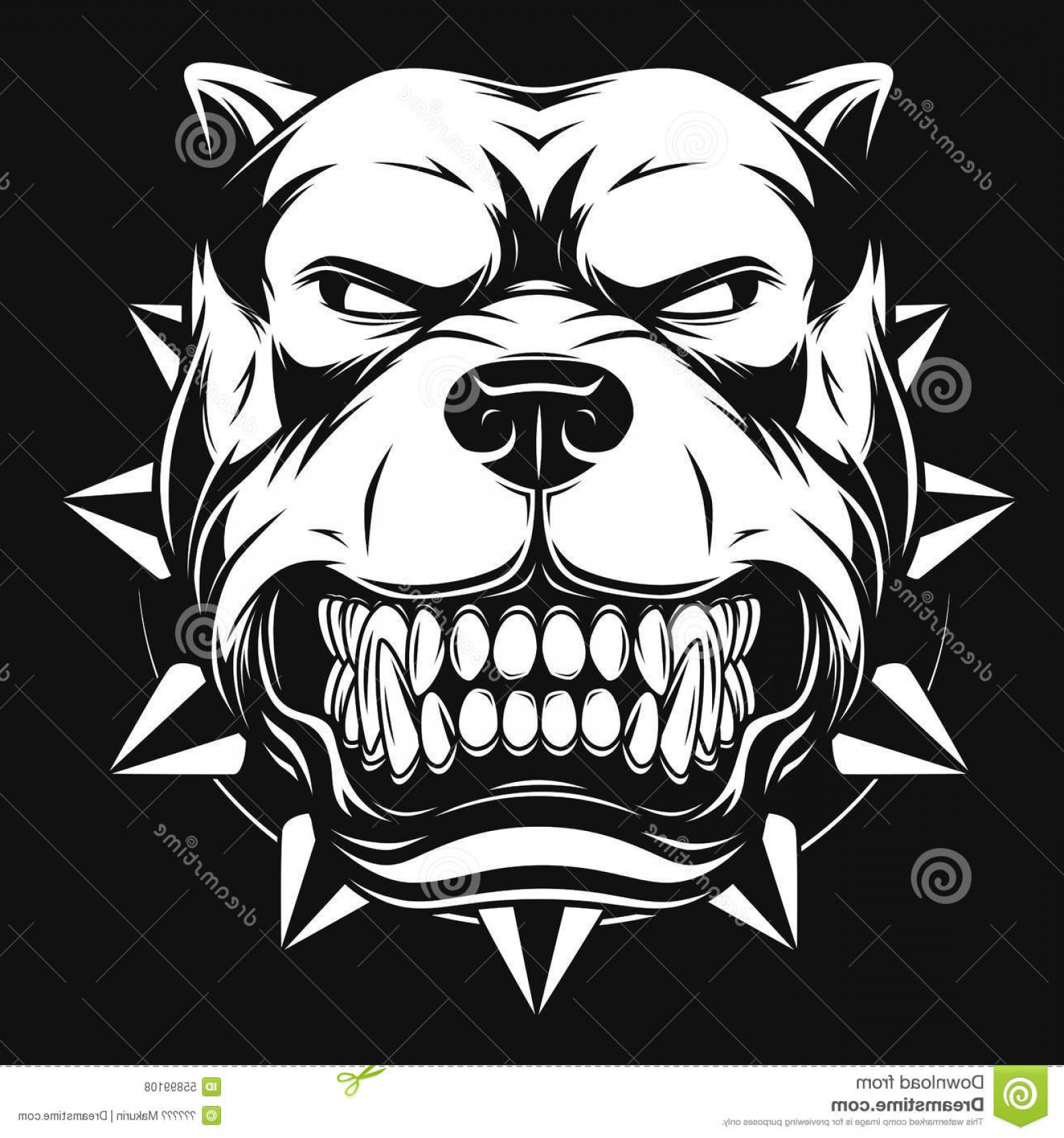 1560x1668 Stock Illustration Angry Dog Vector Illustration Pitbull Mascot