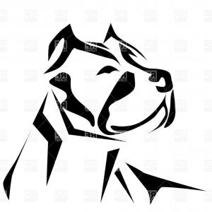300x300 Vintage Angry Pitbull Head Concept Vector Catchsplace