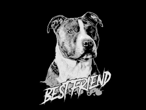 600x450 Pitbull Vector T Shirt Design