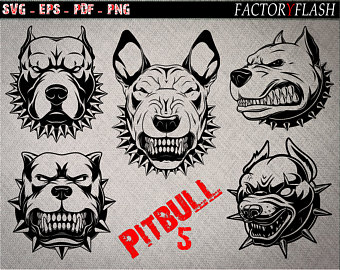 340x270 Pitbull Vector Etsy