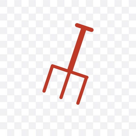 450x450 Pitchfork Vector Icon Isolated On Transparent Background