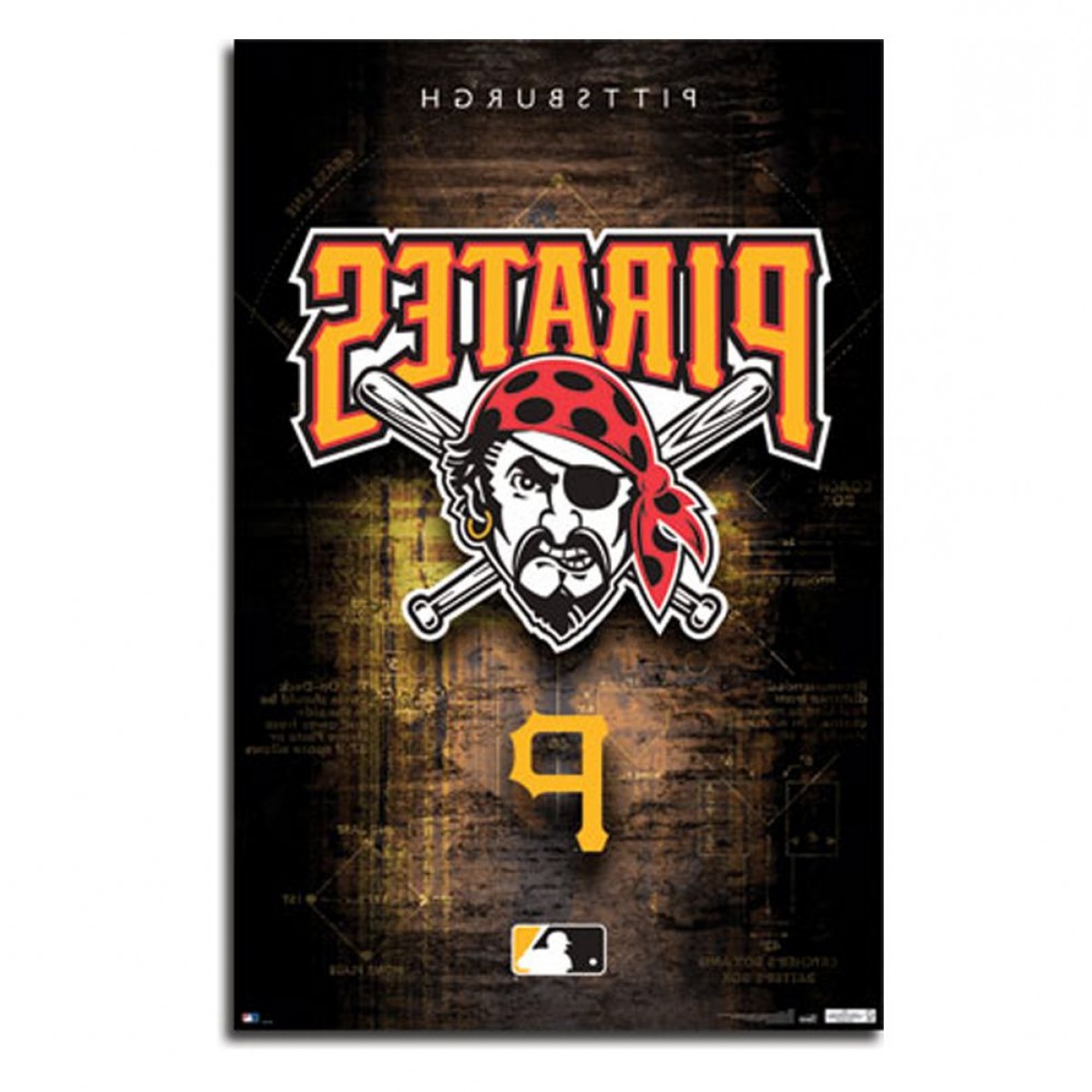 Pittsburgh Pirates Logo Wall Poster Catchsplace 1201x1201 Pittsburgh Pirates Logo Wall Poster Catchsplace