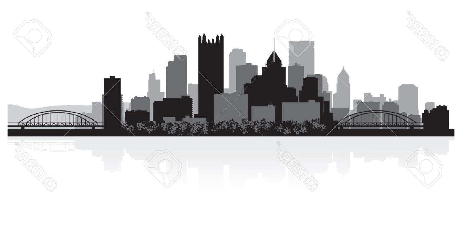 1560x780 Photopittsburgh Usa City Skyline Silhouette Vector Illustration