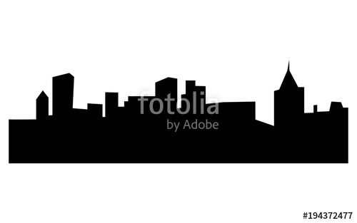 500x313 Pittsburgh Skyline Silhouette On White Background Stock Image