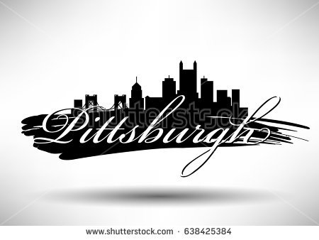 Pittsburgh Skyline Vector at Vectorified.com | Collection of Pittsburgh ...