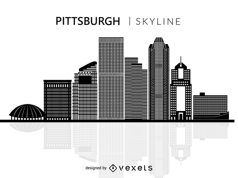 Pittsburgh Skyline Silhouette 763x570 Pittsburgh Skyline Silhouette