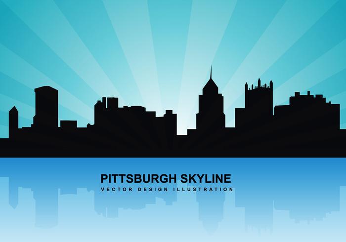 Pittsburgh Skyline Vector 700x490 Pittsburgh Skyline Vector