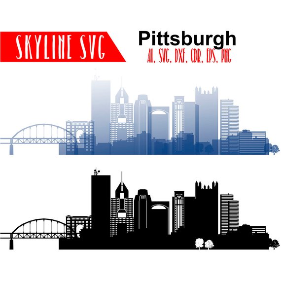 Pittsburgh Vector Skyline, Pittsburgh Pennsylvania City 570x570 Pittsburgh Vector Skyline, Pittsburgh Pennsylvania City