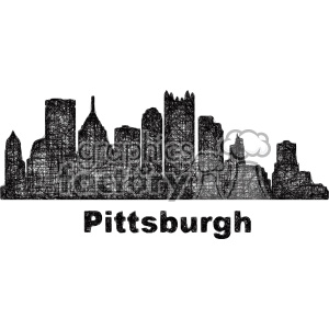 Download Pittsburgh Skyline Vector at Vectorified.com | Collection ...