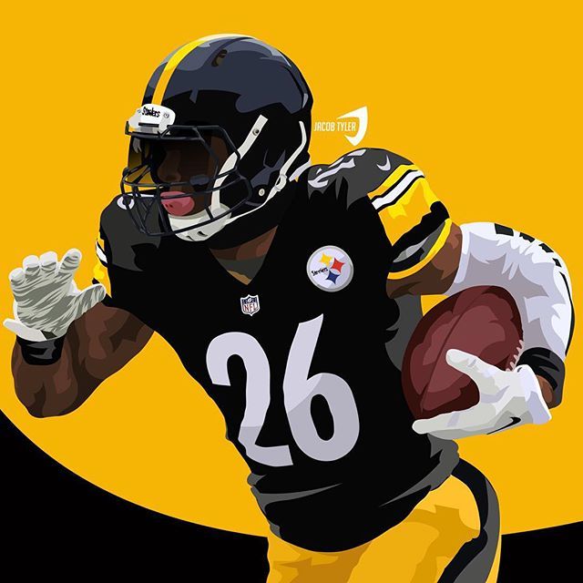 640x640 Download Le Veon Bell Vector Clipart Pittsburgh Steelers Nfl