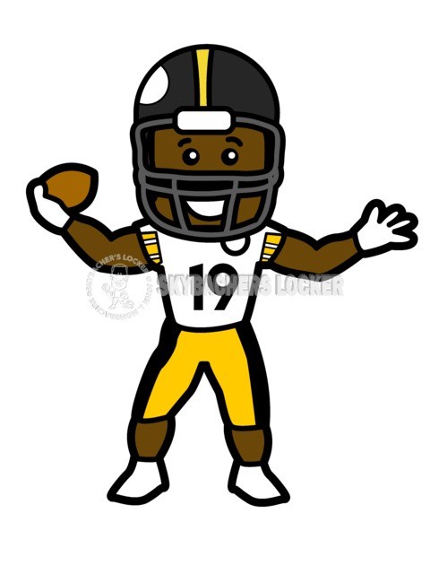 480x640 Juju Smith Schuster Cartoon Skybacher's Locker