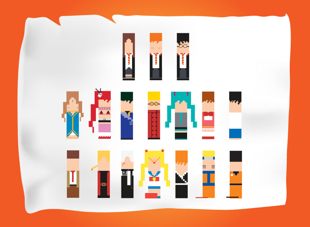 1024x750 Pixel Art Characters