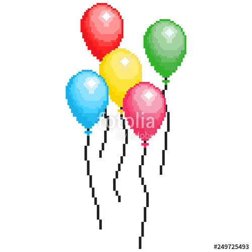 500x500 Colorful Balloons Seamless Pattern Bit Balloon Design