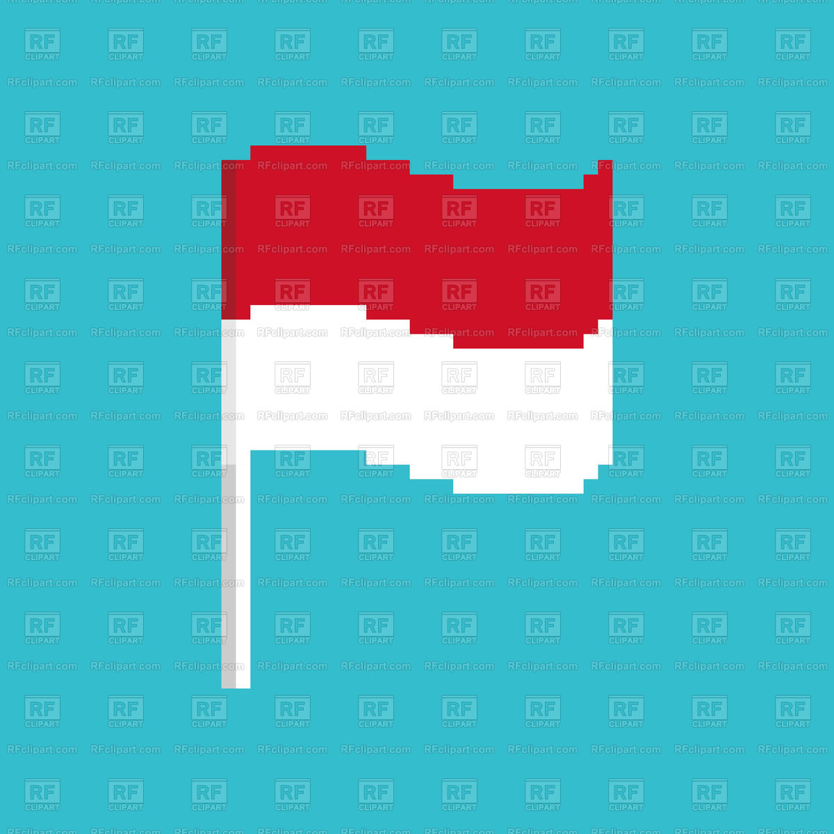 Monaco Pixel Flag On Blue Background Vector Image Of Flags 1200x1200 Monaco Pixel Flag On Blue Background Vector Image Of Flags