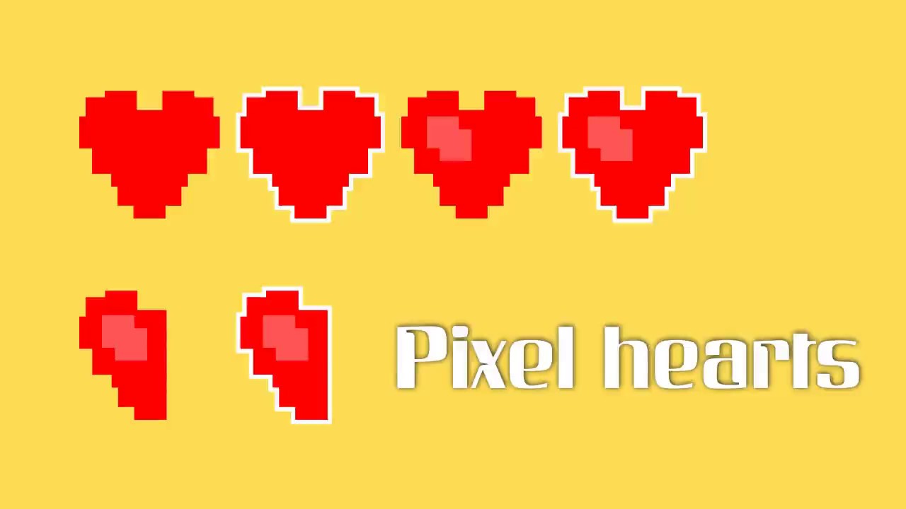 Pixel Heart Vector