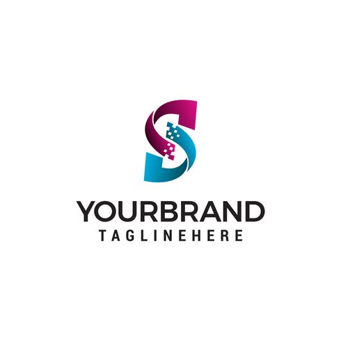 Letter S Pixel Logo Design Concept Template Vector 490x490 Letter S Pixel Logo Design Concept Template Vector