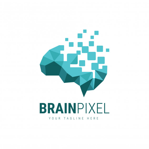 Brain Pixel Logo Vector Premium Download 626x626 Brain Pixel Logo Vector Premium Download