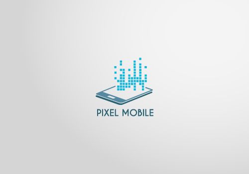 Pixel Mobile Logo Vector Template For Download Print Ready 500x350 Pixel Mobile Logo Vector Template For Download Print Ready