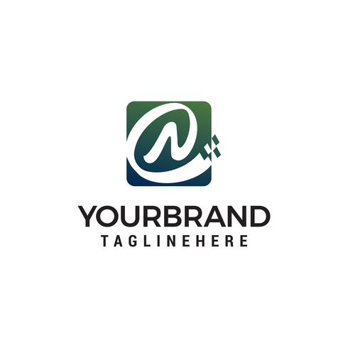 Letter N Pixel Logo Design Concept Template Vector 490x490 Letter N Pixel Logo Design Concept Template Vector