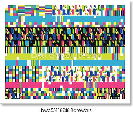 435x370 Glitch Background Signal Error Pixel Mosaic Colorful Pattern