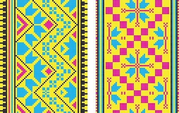 583x368 Multicolor Pixel Free Vector Download